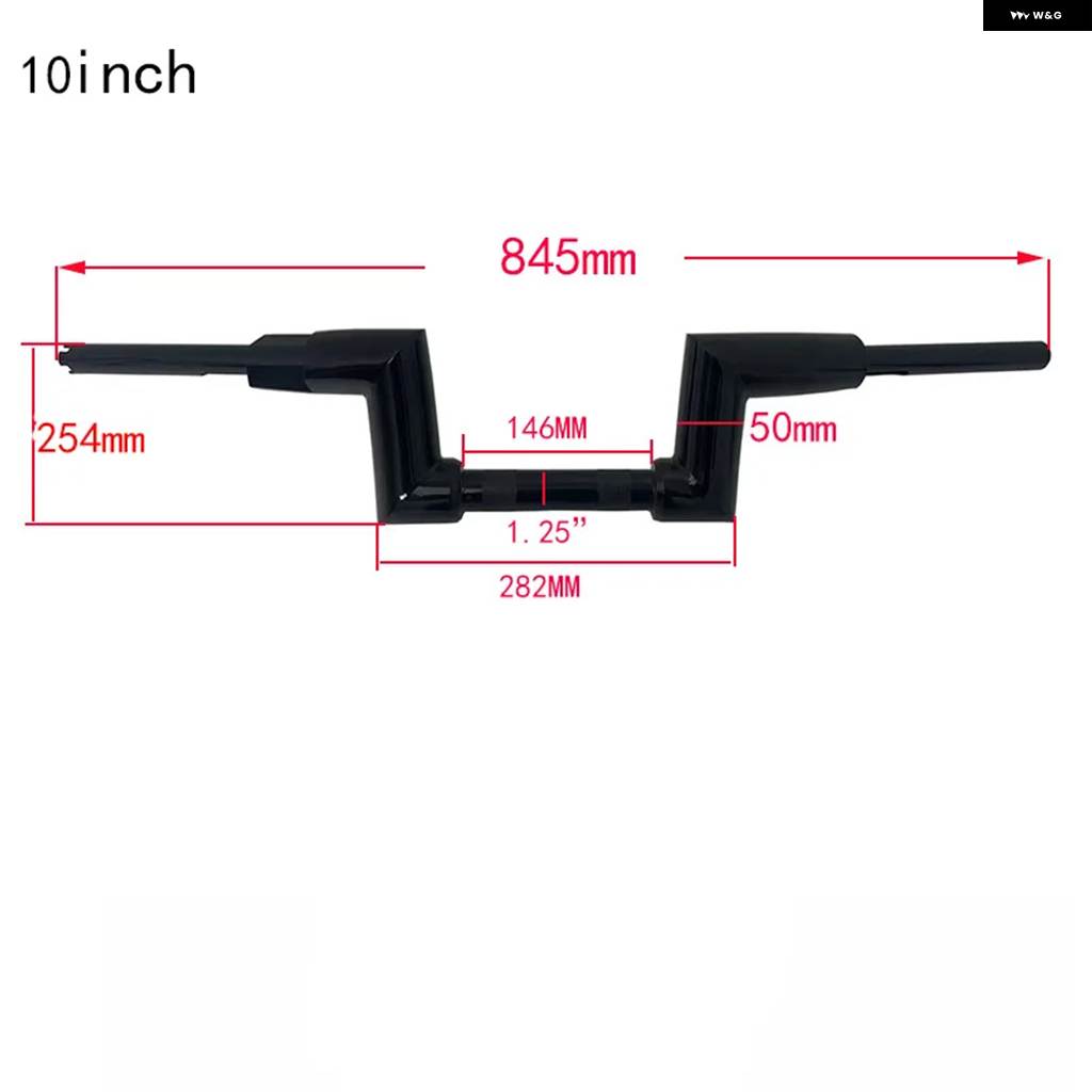 並行輸入品 バイク バー ハンドルバー 50MM 6インチ8インチ10インチライズ ハーレー 883 1200 ファットボーイ ブレイクアウト_4