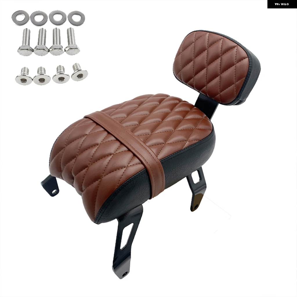 並行輸入品 オートバイ パッセンジャーシートバックレスト レザー製リアパッセンジャーシートバックレスト パッド インディアン スカウト/スカウトシ_1
