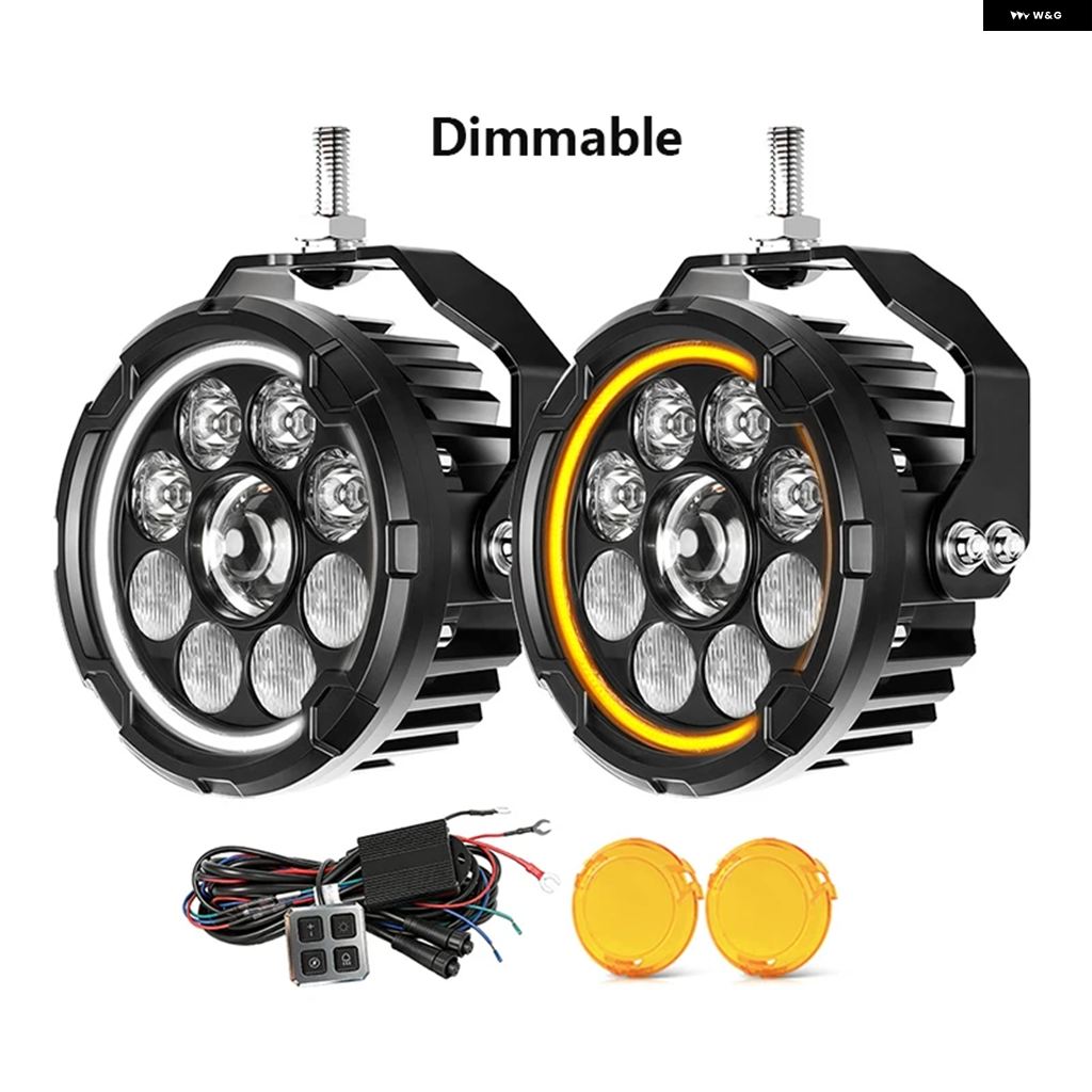 並行輸入品 5インチ ハイ/ロービーム 高出力 110W GR ADV オートバイ LED スポットライト ハーネス スイッチ BMW R1200GS LC 2014-2018_3