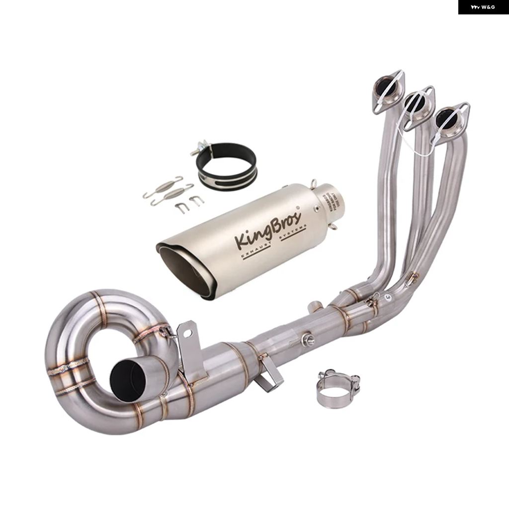ブランド登録なし - 並行輸入品 51MM エキゾースト 取り合わせ CF-MOTO 675SS 675SR 24-2026 25-26 自動二輪車 えり巻き フロントヘッダー 配管 ステンレス鋼 スリップオン EU