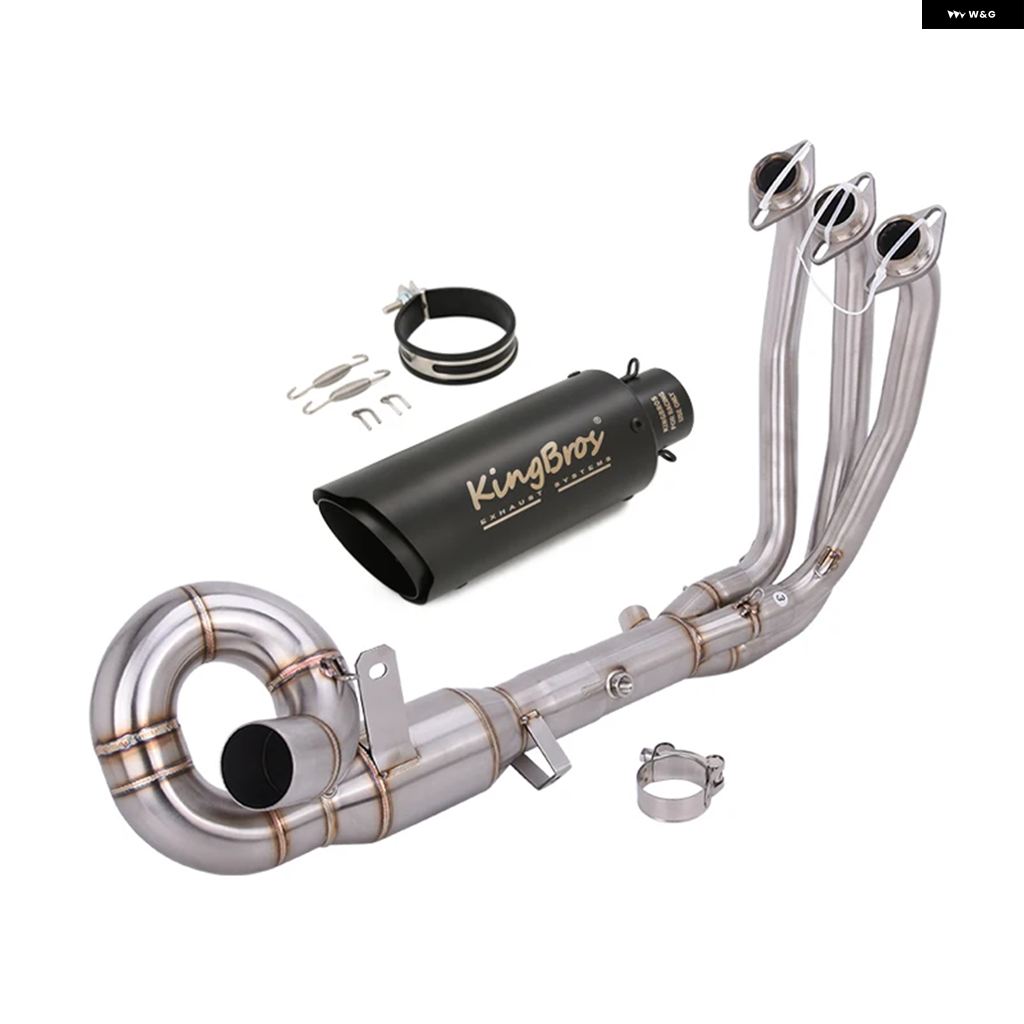 ブランド登録なし - 並行輸入品 51MM エキゾースト 取り合わせ CF-MOTO 675SS 675SR 24-2026 25-26 自動二輪車 えり巻き フロントヘッダー 配管 ステンレス鋼 スリップオン EU