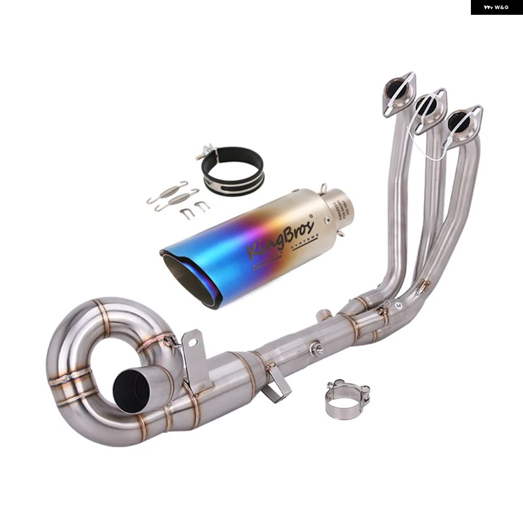 ブランド登録なし - 並行輸入品 51MM エキゾースト 取り合わせ CF-MOTO 675SS 675SR 24-2026 25-26 自動二輪車 えり巻き フロントヘッダー 配管 ステンレス鋼 スリップオン EU