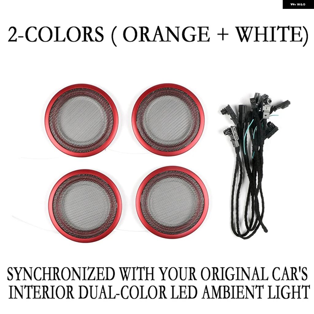 並行輸入品 LED 2/8色 アンビエントライト インテリア 装飾 ホーン スピーカー カバー ランプ BMW 3 4シリーズ M3 M4 F30 F31 F34 F35 F80 F32 F33 F36用 | ブランド登録なし | 07