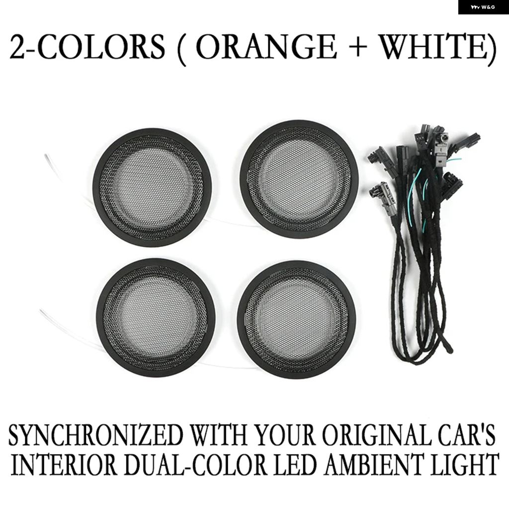 並行輸入品 LED 2/8色 アンビエントライト インテリア 装飾 ホーン スピーカー カバー ランプ BMW 3 4シリーズ M3 M4 F30 F31 F34 F35 F80 F32 F33 F36用 | ブランド登録なし | 08