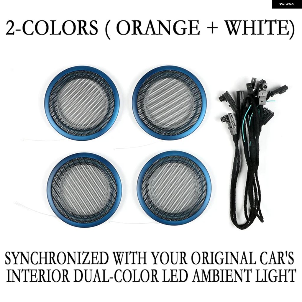 並行輸入品 LED 2/8色 アンビエントライト インテリア 装飾 ホーン スピーカー カバー ランプ BMW 3 4シリーズ M3 M4 F30 F31 F34 F35 F80 F32 F33 F36用 | ブランド登録なし | 04