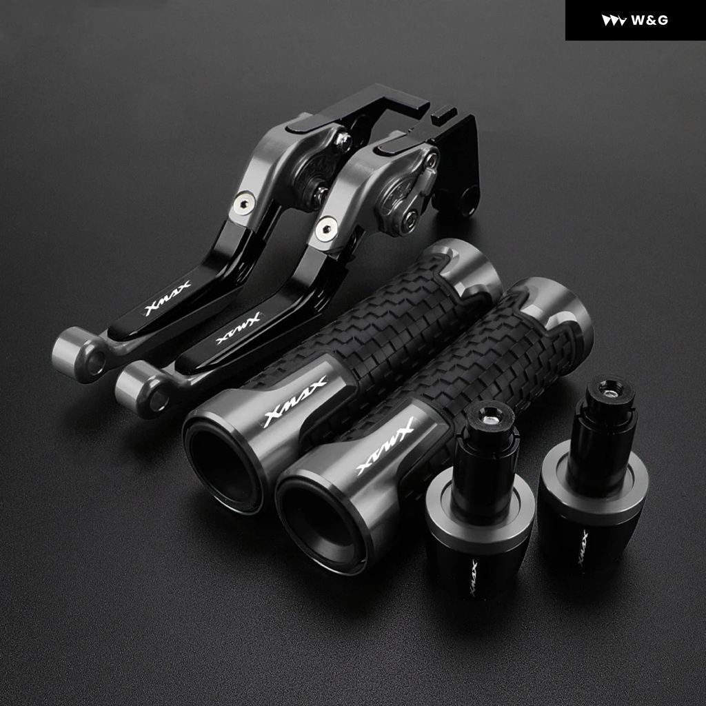 BIKERS バイカーズ Premium Adjustable Front-Rear Brake Lever 01 カラー：Silver XMAX 300 YAMAHA ヤマハ ブレーキレバー ハンドル周辺パーツ ハンドル