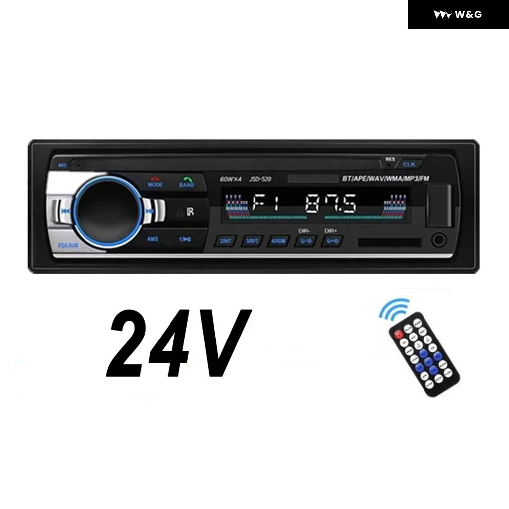 Bluetooth対応！新品24Vオーディオ CD/USB/AM/ワイドFM/AUX デコデコ