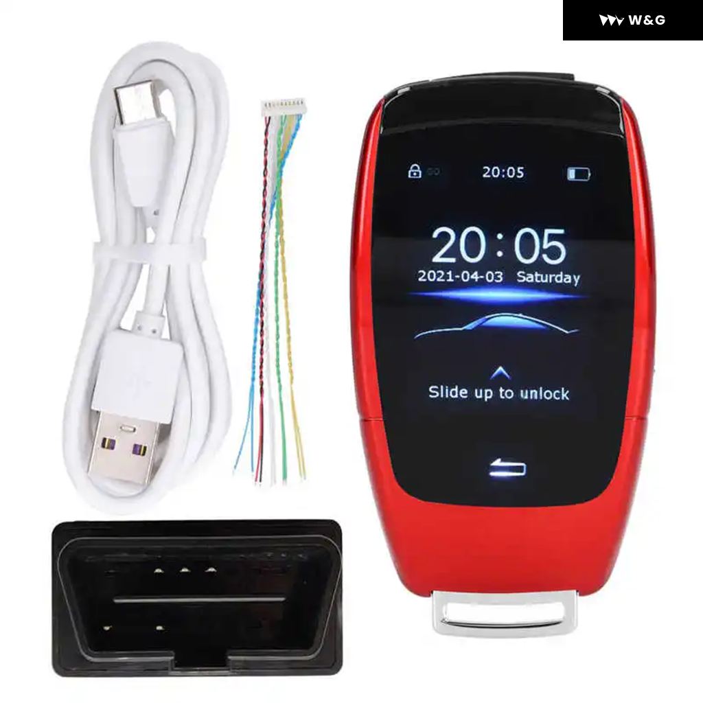 並行輸入品 汎用 スマートカーキーTK900 LCDタッチスクリーンスマートキーリモートキーレスエントリースタートストップ エンジ | ブランド登録なし | 02