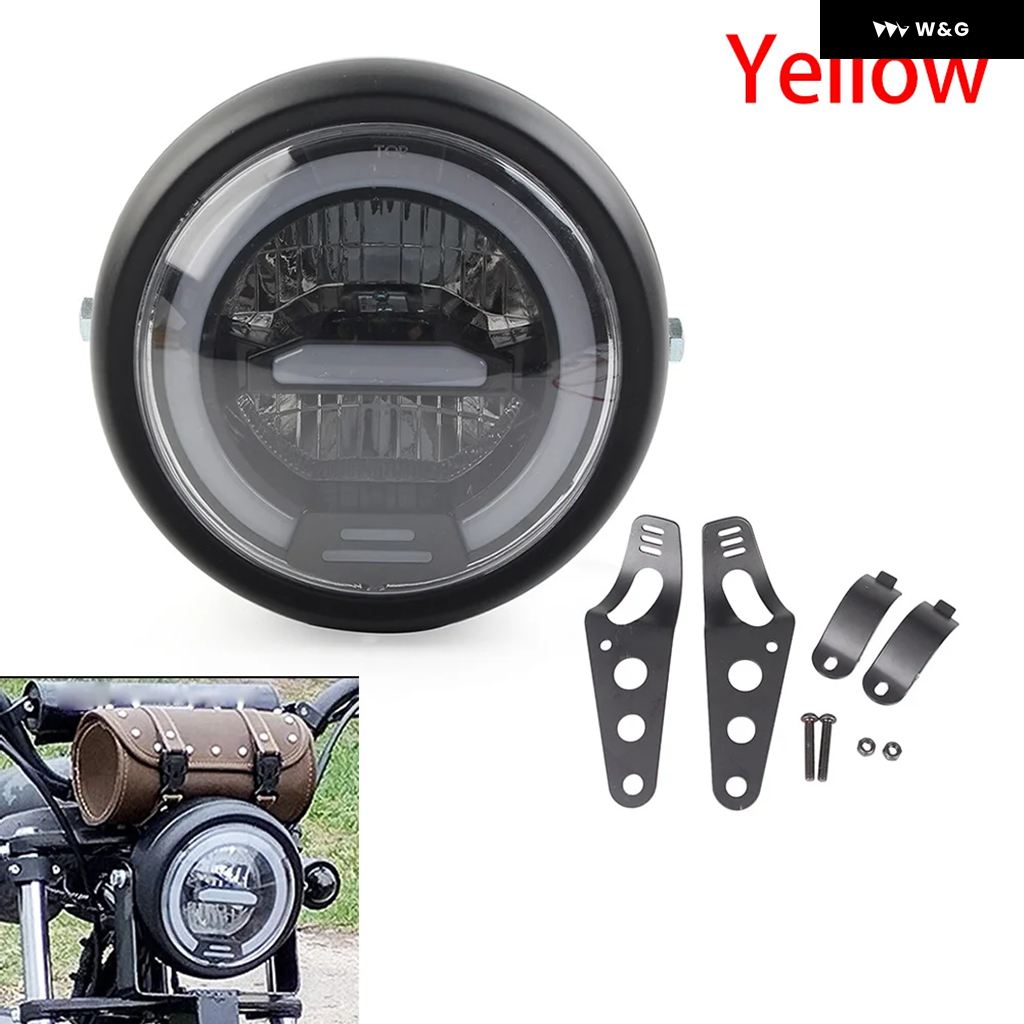並行輸入品 5.75インチ LED ヘッドライト HI/LO DRL ブラケット コールマン CT200U-EX BT200X ミの画像