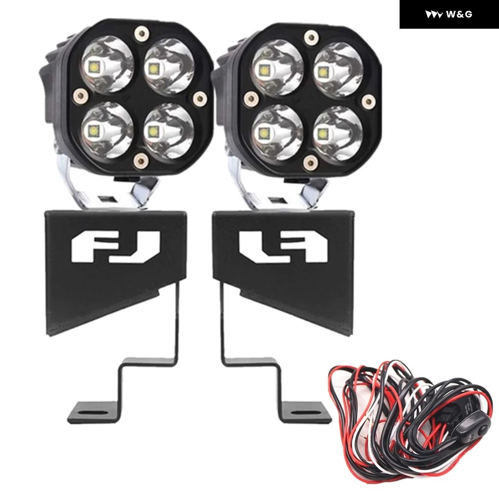 並行輸入品 フロントカウルライト フロントガラス ピラー マウント ブラケット キット 40W スポット LED ワーク フォグラ | ブランド登録なし | 02