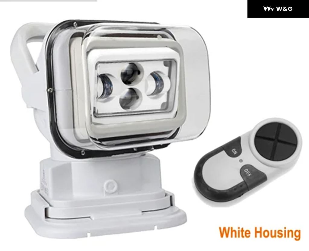 並行輸入品 7インチ 360度 リモコン LED サーチライト 60W マリンサーチライト スポットライト ボート 車 車両 オフ | ブランド登録なし | 01