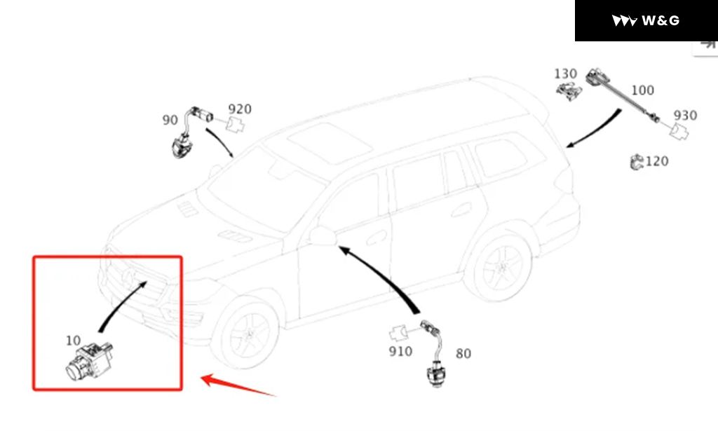 並行輸入品 A0009054202 0009054202 左/右ビュー カメラ メルセデス W166 X166 C217 W222 | ブランド登録なし | 02