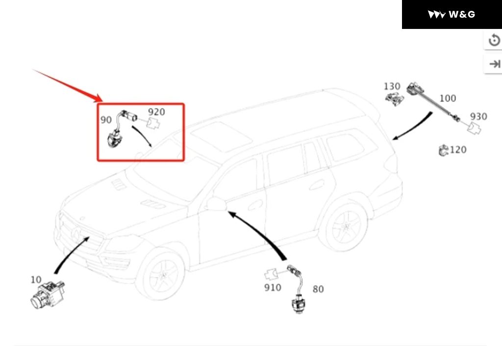 並行輸入品 A0009054202 0009054202 左/右ビュー カメラ メルセデス W166 X166 C217 W222 | ブランド登録なし | 03