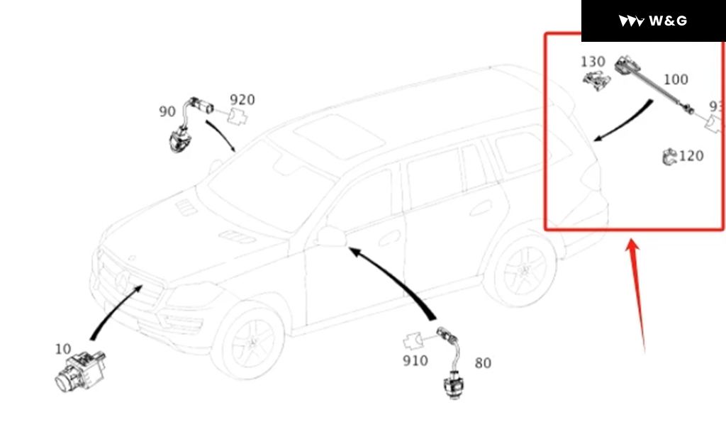 並行輸入品 A0009054202 0009054202 左/右ビュー カメラ メルセデス W166 X166 C217 W222 | ブランド登録なし | 04