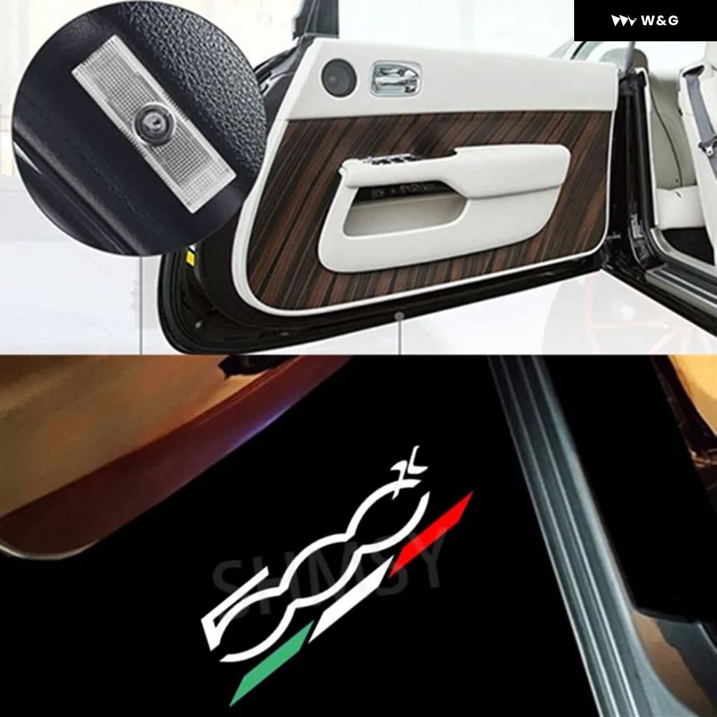 【並行輸入品】 LED 車ドアウェルカムランプ フィアット 500X 2015-2023 500L 2013-2019 3Dプロジェクター カスタム ゴーストシャドウランプ カスタム パーツ | ブランド登録なし | 02