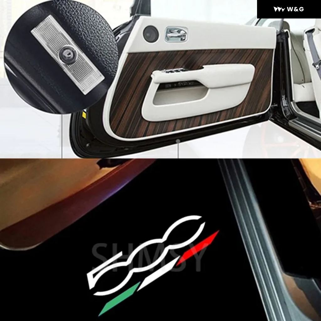 【並行輸入品】 LED 車ドアウェルカムランプ フィアット 500X 2015-2023 500L 2013-2019 3Dプロジェクター カスタム ゴーストシャドウランプ カスタム パーツ | ブランド登録なし | 01