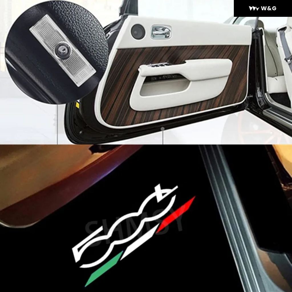 【並行輸入品】 LED 車ドアウェルカムランプ フィアット 500X 2015-2023 500L 2013-2019 3Dプロジェクター カスタム ゴーストシャドウランプ カスタム パーツ | ブランド登録なし | 03