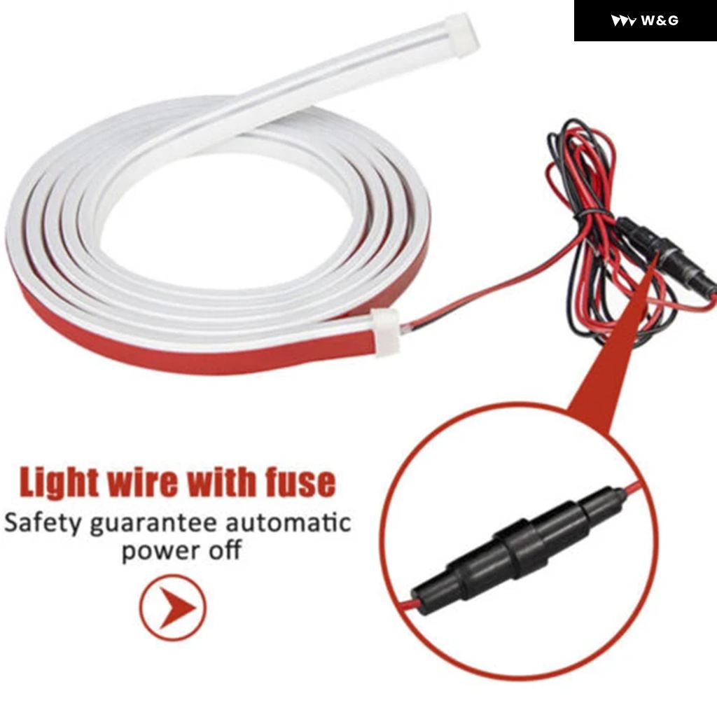 並行輸入品 120-180CM スキャンスタートアップダイナミックカーLEDフードシグナルライトストリップDRL デイタイム ラン | ブランド登録なし | 01