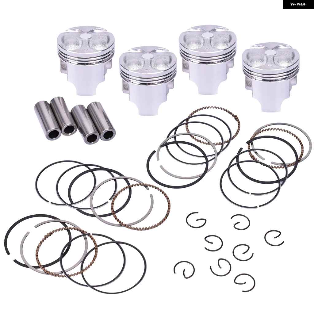 並行輸入品4セット STD ボア 49MM オートバイ バイク ピストンリング