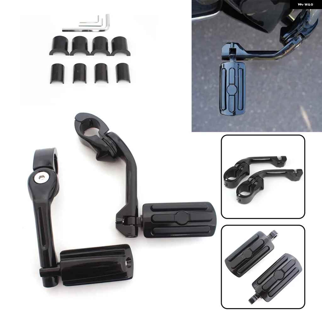 並行輸入品オートバイ バイク フットレスト 1-1/4インチ 32MM エンジン ガード フットペグ マウント 1-1/4インチ 32MM エンジン ガードの画像