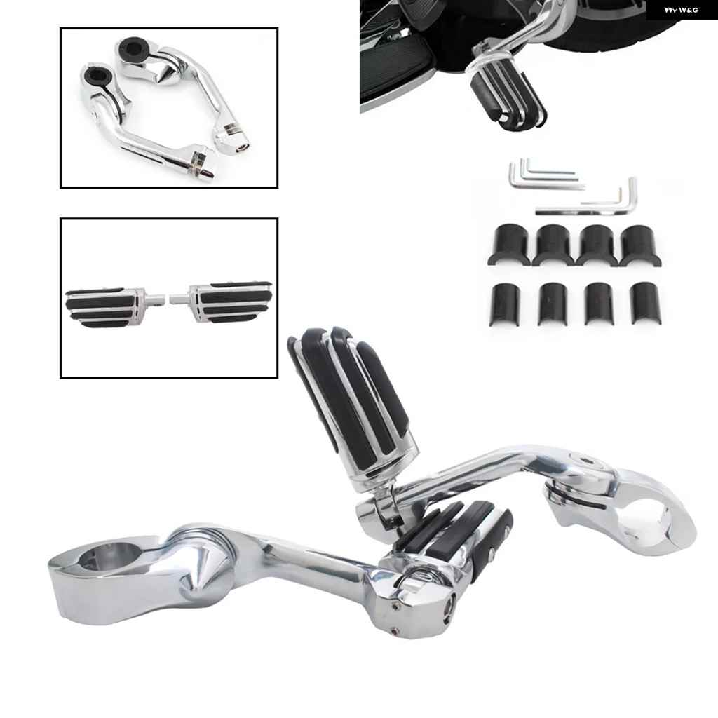 並行輸入品オートバイ バイク フットレスト 1-1/4インチ 32MM エンジン ガード フットペグ マウント 1-1/4インチ 32MM エンジン ガードの画像