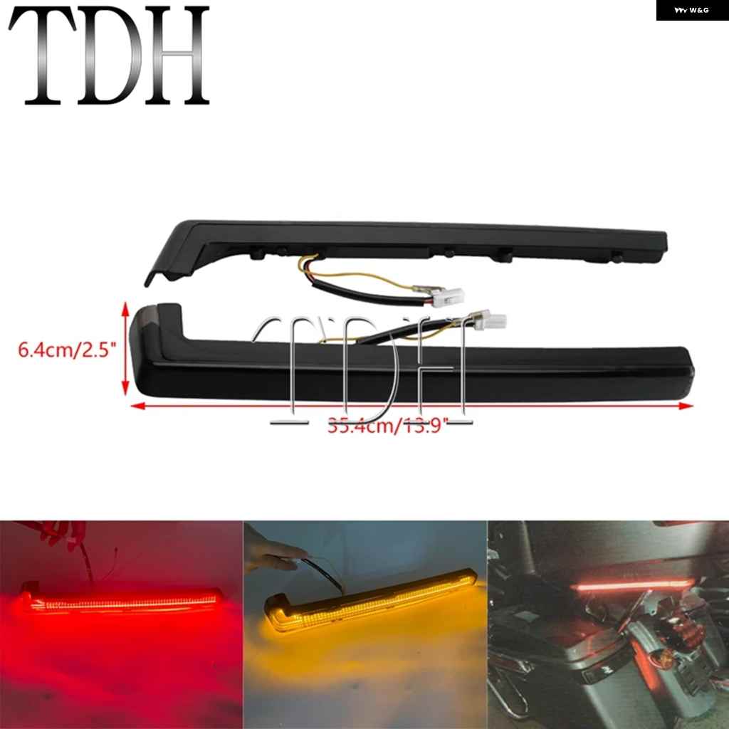 並行輸入品スモークLEDツアーパック テールライト サイドマーカー ウィンカーライト サドルバッグ フィラー インサートテール ブレーキライト ハーレー_1