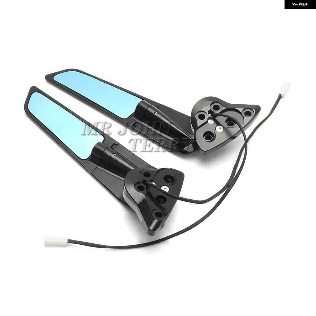 並行輸入品ヤマハ YZF R7 2021-2025 17-20 15-19 LED回転調整式ウィングミラー 付きバックミラーの画像