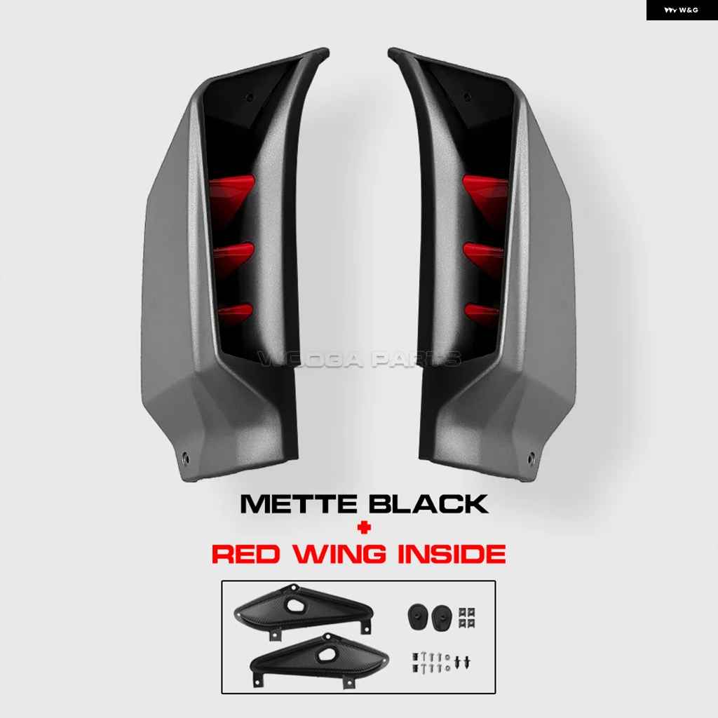 【並行輸入品】CBR650R ファイアブレード ウィング ホンダ 2019 2021-23 ボディ サイドカバー エアロ ウィングレット フレーム カウル フェアリング エアロ