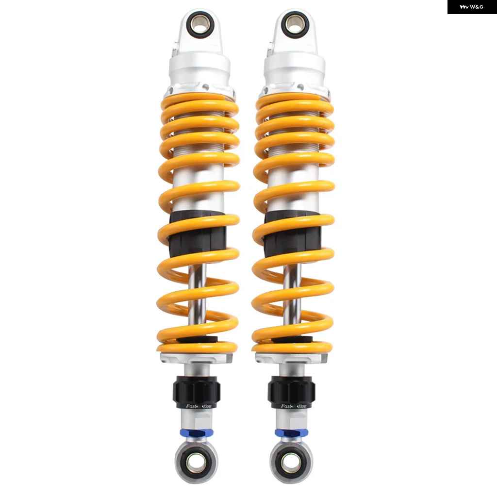 並行輸入品330MM オートバイ バイク リアサスペンション 調整可能エアショック アブソーバー ダンパー ハーレー ホンダ ヤマハ ATV クワッドの画像