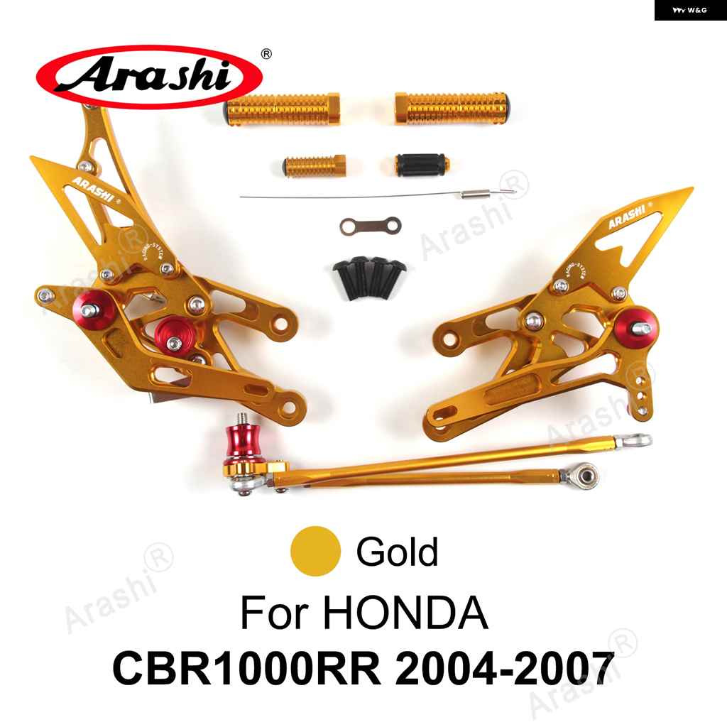 並行輸入品オートバイ バイク フットレスト ホンダ CBR1000RR 2004 - 2020 フットペグ リアセット CBR1000 2008-11_1