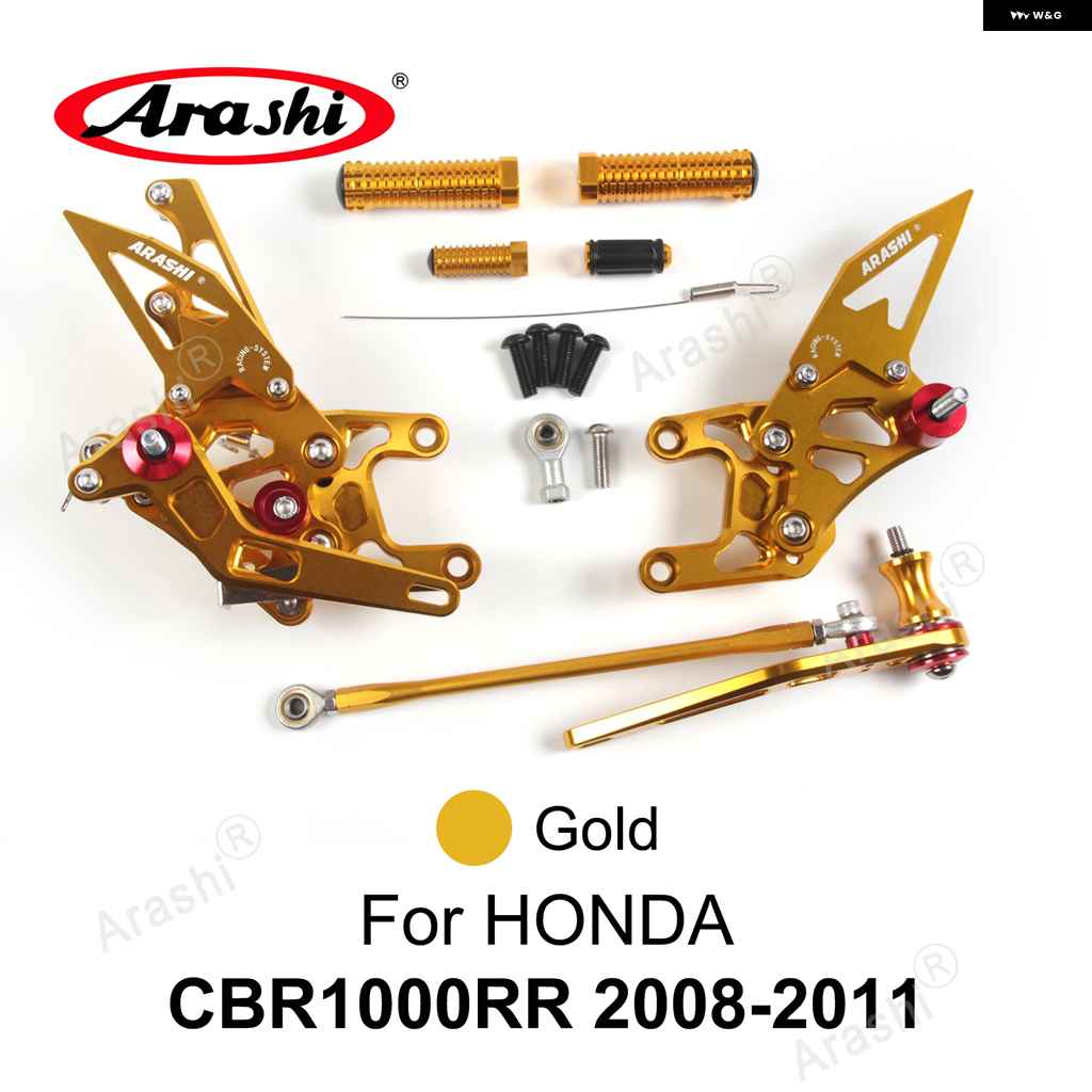 並行輸入品オートバイ バイク フットレスト ホンダ CBR1000RR 2004 - 2020 フットペグ リアセット CBR1000 2008-11_2