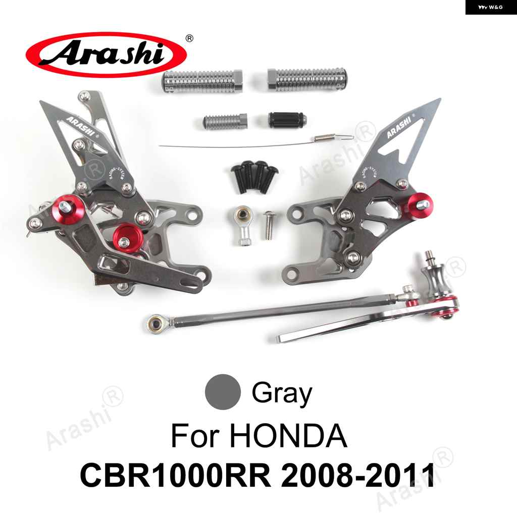 並行輸入品オートバイ バイク フットレスト ホンダ CBR1000RR 2004 - 2020 フットペグ リアセット CBR1000 2008-11_3