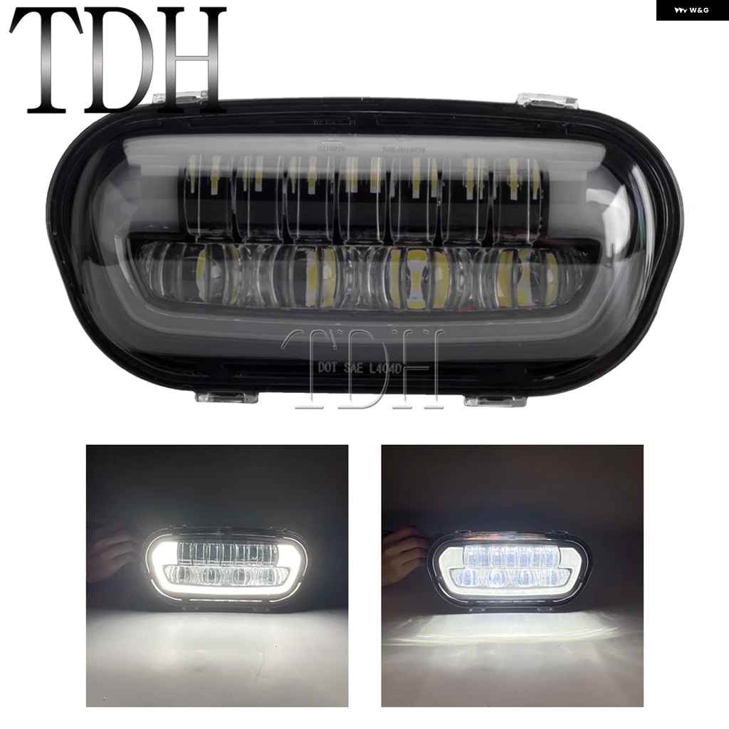 並行輸入品ハーレー ソフテイル ファットボブ 114 FXFB FXFBS 18-24 オートバイ バイク ヘッドライト アセンブリ LED ハイ/ロービーム ホワイト DRL_1