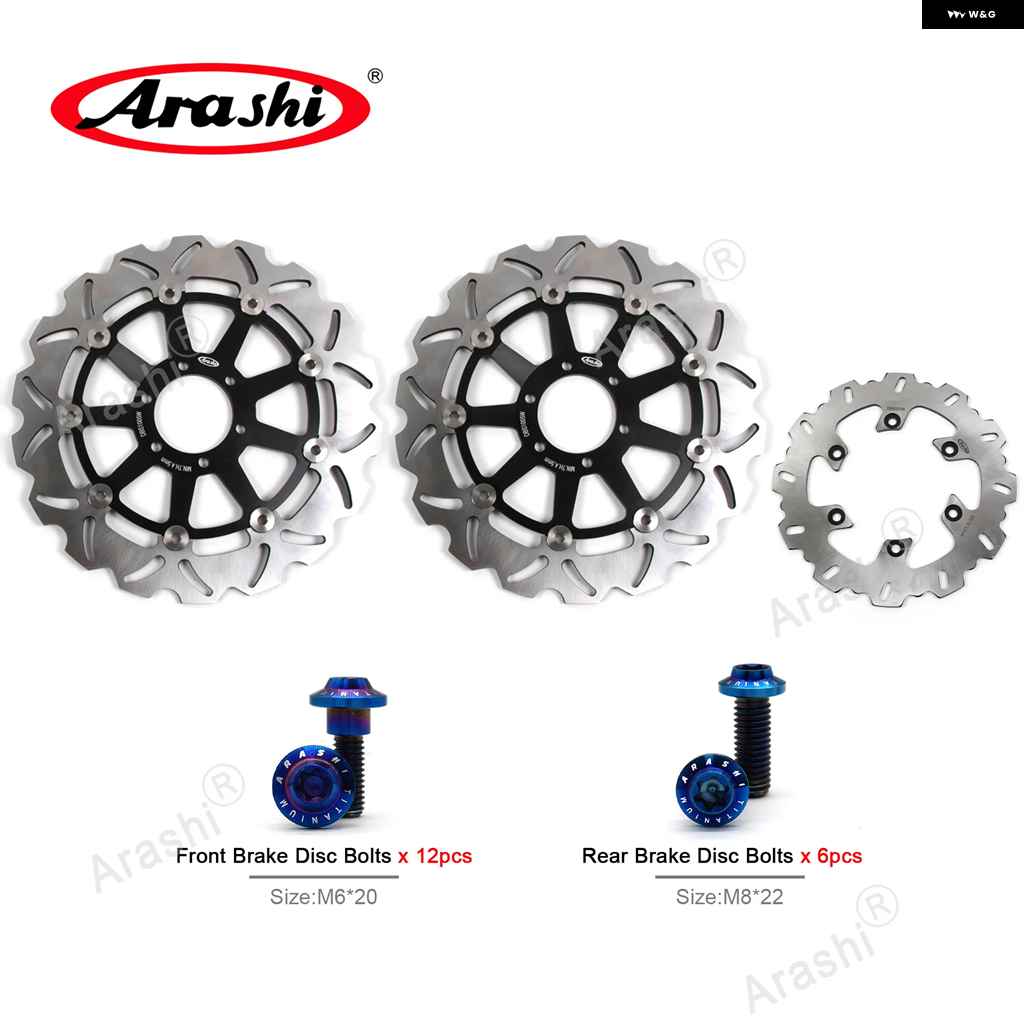 並行輸入品1セット ヤマハ FZS FAZER 600 1998-03 CNC フロントリア ブレーキディスク ローター FZR XJR 400 TDM 850 TRX 850_6