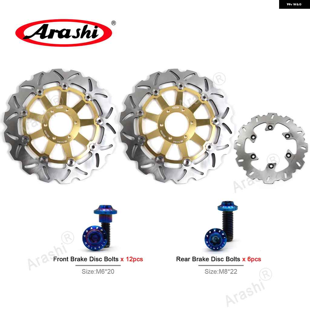 並行輸入品1セット ヤマハ FZS FAZER 600 1998-03 CNC フロントリア ブレーキディスク ローター FZR XJR 400 TDM 850 TRX 850_4