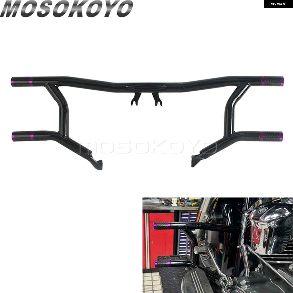 並行輸入品エンジン ガード クラッシュ バー フレーム オートバイ バイク バンパー フットレスト ハーレー フリーホイーラー FLRT 15-25 ストリートグラ_1