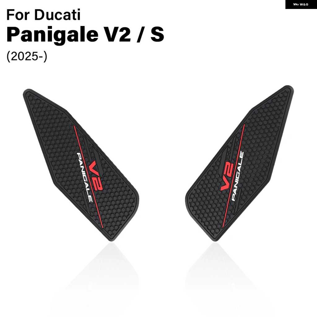 並行輸入品オートバイ バイク タンク パッド ドゥカティ PANIGALE V2 V2S 2025 アクセサリー ノンスリップサイド燃料タンクニー パッド ステッカーの画像