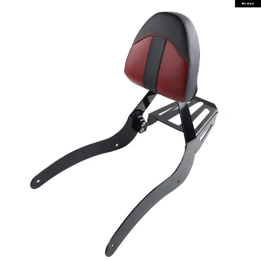 並行輸入品オートバイ バイク リア ピリオンシート 用バックレストシート シーシーバー クッション キャリア アクセサリー インディアン スカウトシック_5