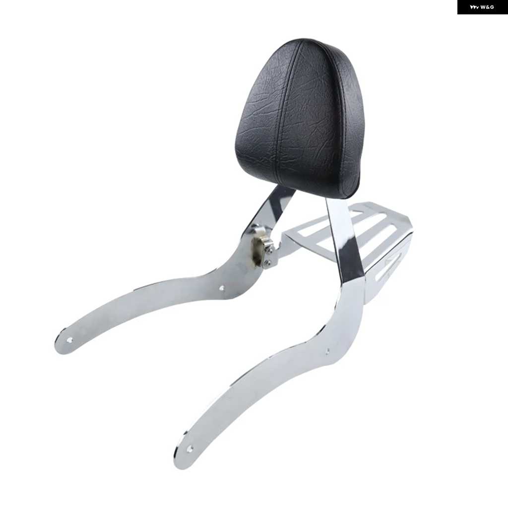 並行輸入品オートバイ バイク リア ピリオンシート 用バックレストシート シーシーバー クッション キャリア アクセサリー インディアン スカウトシック_2