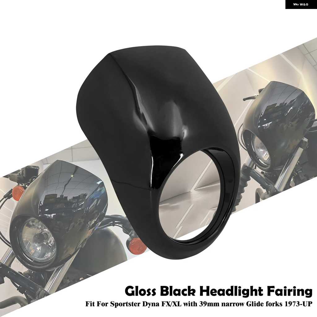 並行輸入品オートバイ バイク 39MM ヘッドライト フェアリング カバー フロントカウル フォーク マウント キット ハーレー スポーツスター 1200 ダイナの画像