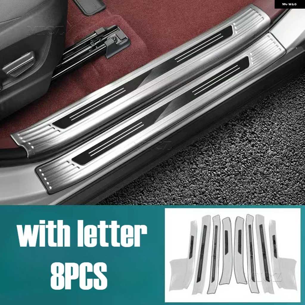 並行輸入品カーアクセサリー トヨタ BZ4X 2022-2023 ステンレス スレッショルドガード トランク スレッショルドガードプレート 傷防止 | ブランド登録なし | 05