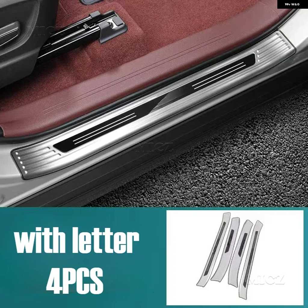 並行輸入品カーアクセサリー トヨタ BZ4X 2022-2023 ステンレス スレッショルドガード トランク スレッショルドガードプレート 傷防止 | ブランド登録なし | 01