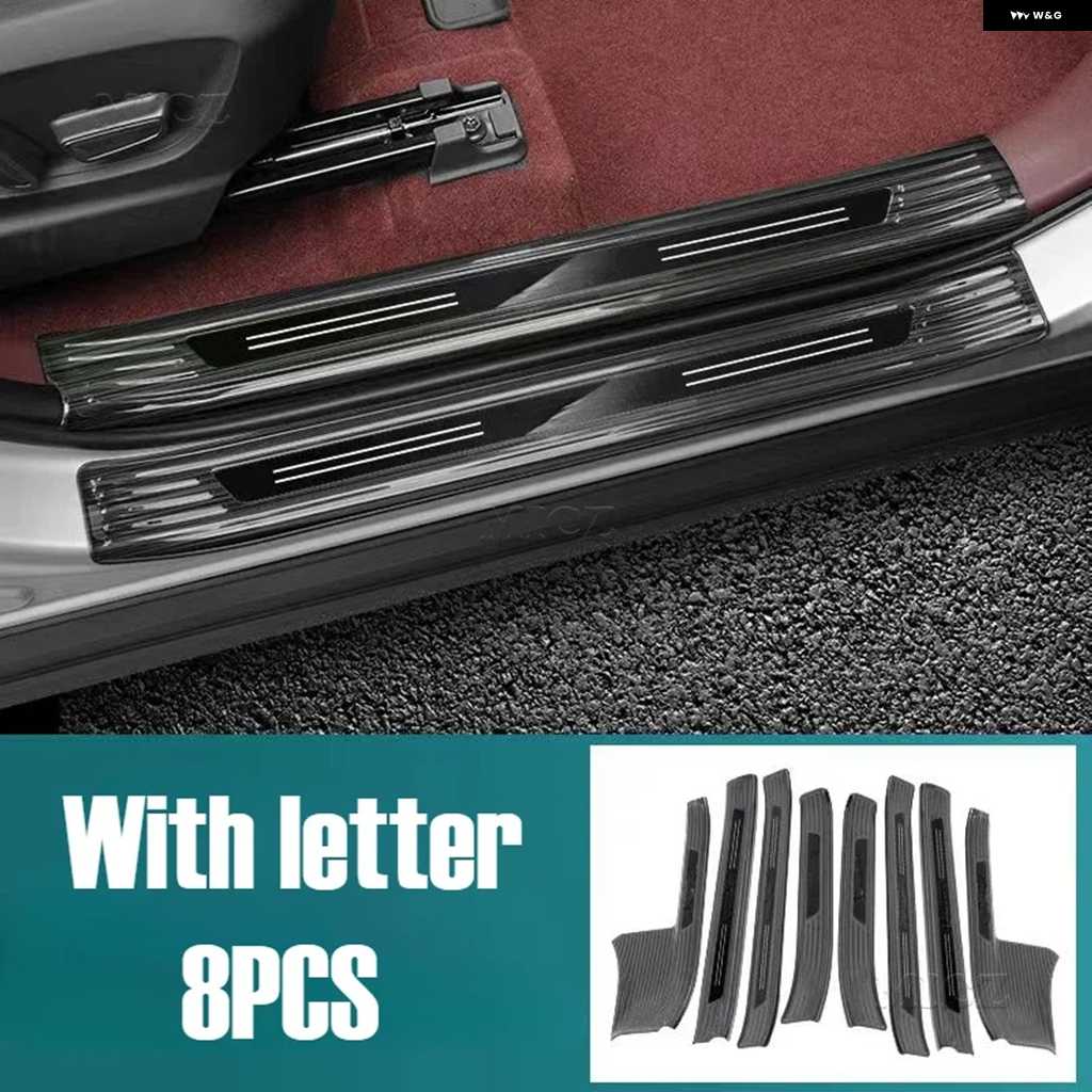 並行輸入品カーアクセサリー トヨタ BZ4X 2022-2023 ステンレス スレッショルドガード トランク スレッショルドガードプレート 傷防止 | ブランド登録なし | 02