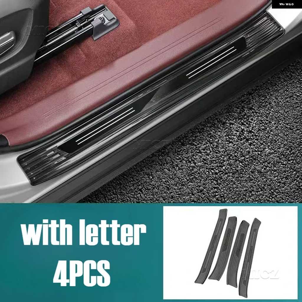 並行輸入品カーアクセサリー トヨタ BZ4X 2022-2023 ステンレス スレッショルドガード トランク スレッショルドガードプレート 傷防止 | ブランド登録なし | 04