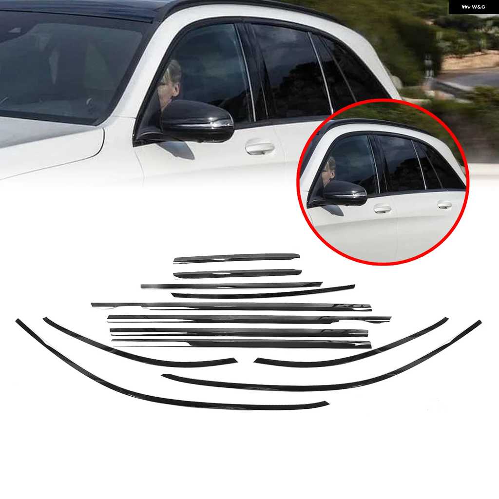 並行輸入品外装 ウィンドウ フレーム トリム ストリップ チタンブラックシールモールディング ウェザーストリップ スタイリング メルセデス ベンツ X253 | ブランド登録なし | 01