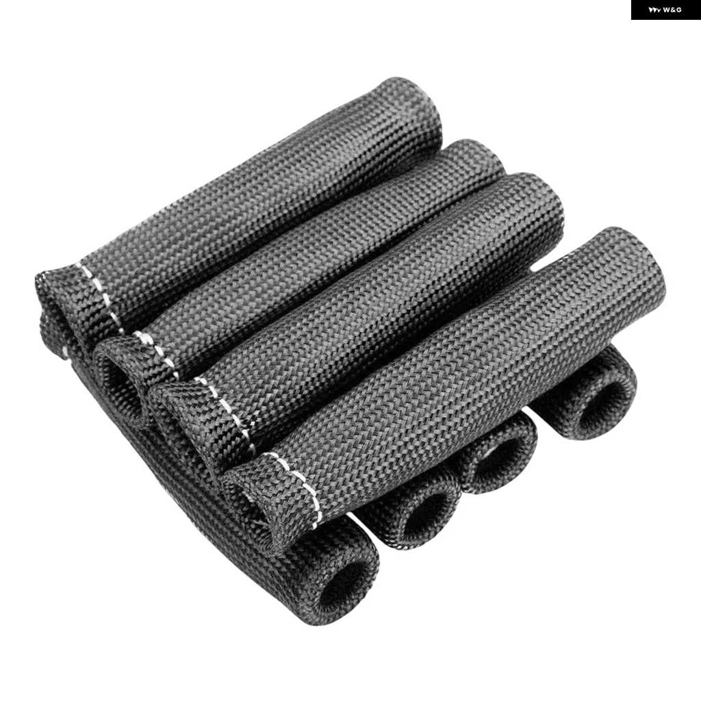 並行輸入品8個 スパークプラグワイヤーブーツラップ ヒートシールドプロテクタースリーブ | ブランド登録なし | 01
