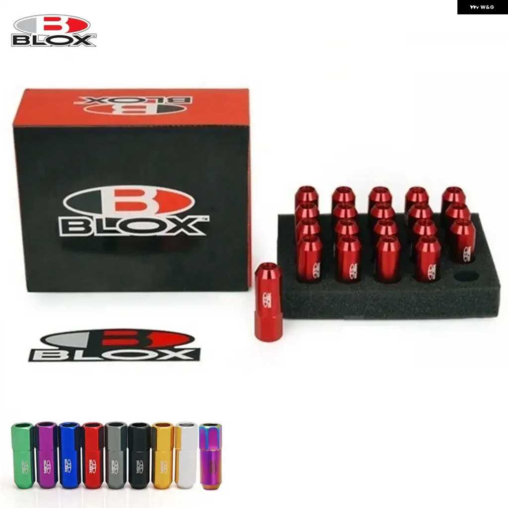 並行輸入品BLOX 7075 アルミ レーシングカーホイール リム ラグナット M12X1.25 / M12X1.5 長さ:60MM 20個/セット HU-550NUTS | ブランド登録なし | 01