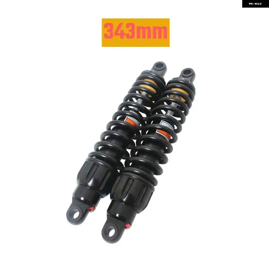 並行輸入品343MM オートバイ リアサスペンション ダンパー ショック アブソーバー 調整可能 ハーレー 883 1200 ホンダ ヤマハ スズキ カワサキの画像