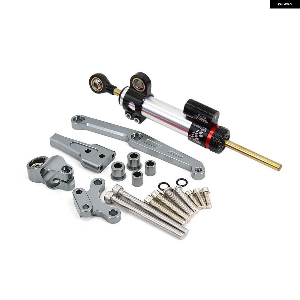 並行輸入品ホンダ CB650R 2018 - 21用 オートバイ ステアリングスタビライザー ダンパー 取り付け ブラケット キットの画像