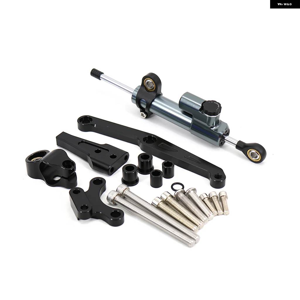並行輸入品ホンダ CB650R 2018 - 21用 オートバイ ステアリングスタビライザー ダンパー 取り付け ブラケット キットの画像